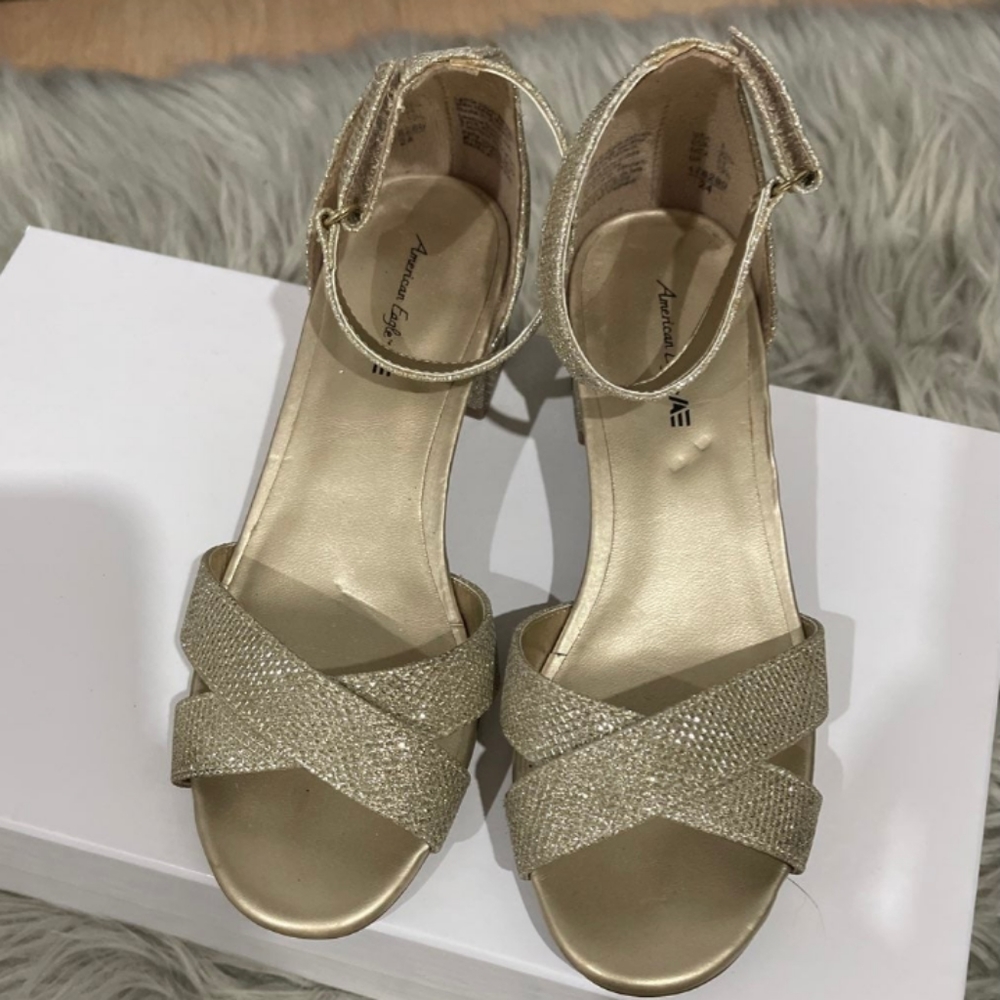Girls Gold Heels
